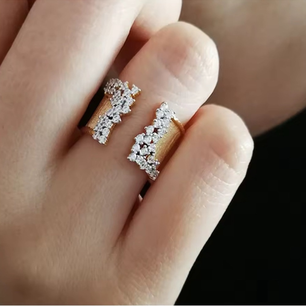 Couture Gold Adjustable Ring - Picture 4 of 11
